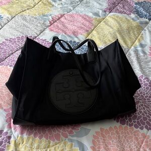 Tory Burch Black Logo Tote